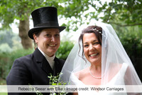 Rebecca & Elke_Flowers on the carriage