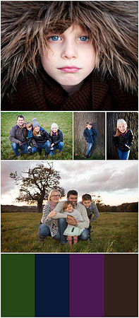 Seasonal outdoor family photoshoots - winter