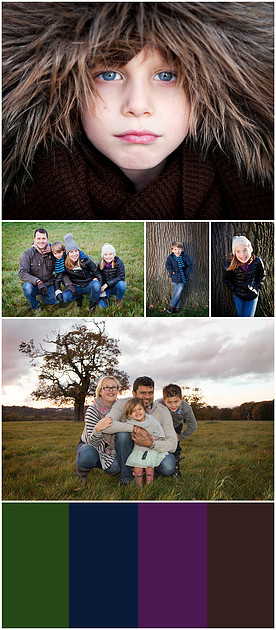 Seasonal outdoor family photoshoots - winter