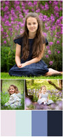 Seasonal outdoor family photoshoots - spring bluebells, blossom and flowers