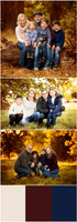 Seasonal outdoor family photoshoots - golden autumn light