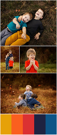 Seasonal outdoor family photoshoots - Autumn colours