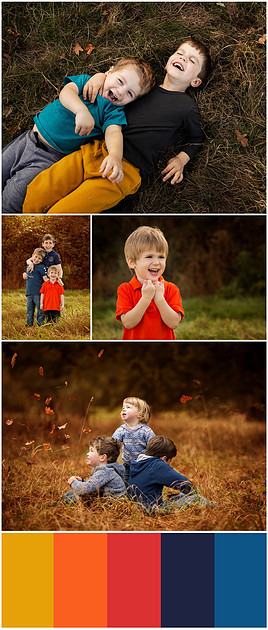 Seasonal outdoor family photoshoots - Autumn colours