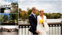 Wedding photographs by the River Thames in Windsor