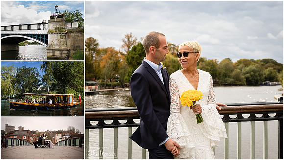 Wedding photographs by the River Thames in Windsor