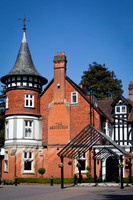 The front visage of the Berystede in Ascot on a beautiful summer day