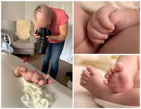 Behind-the-scenes of a newborn photoshoot 3