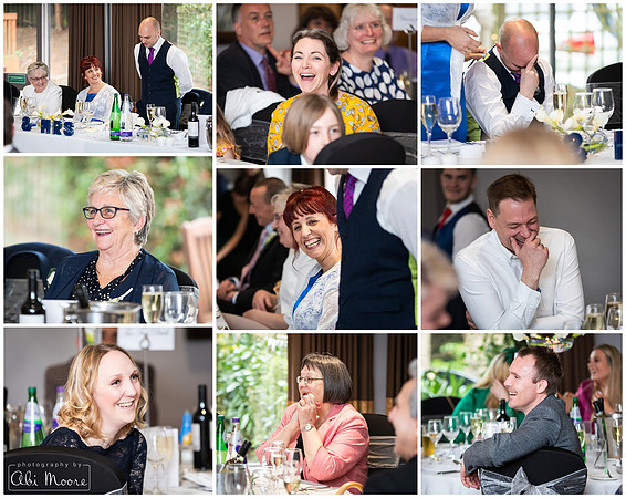 Documentary photography of wedding speeches