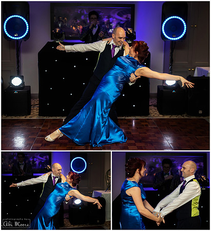 Documentary photography of first dance at Berystede wedding